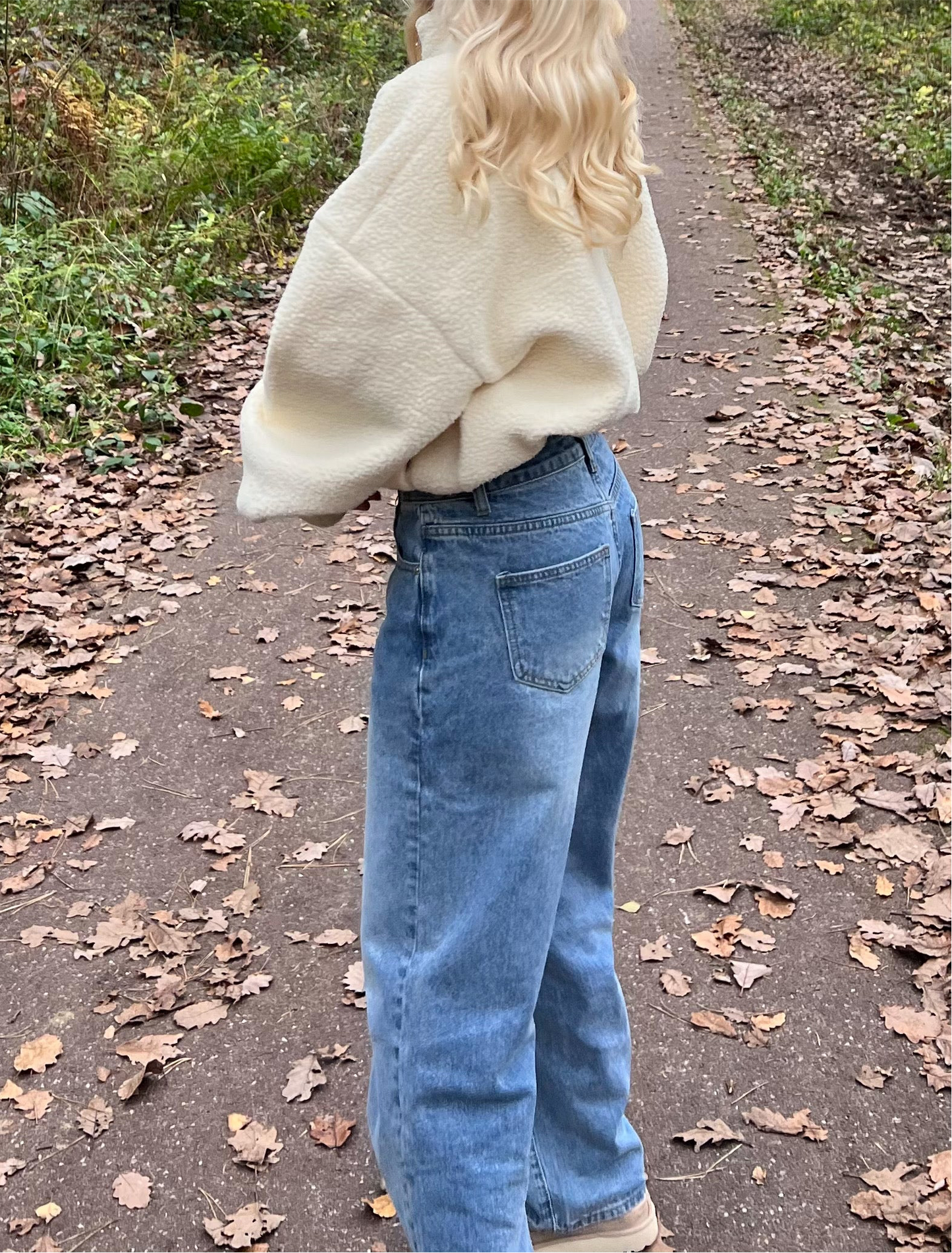 Teddy Fleece Jacket in Butter Milk