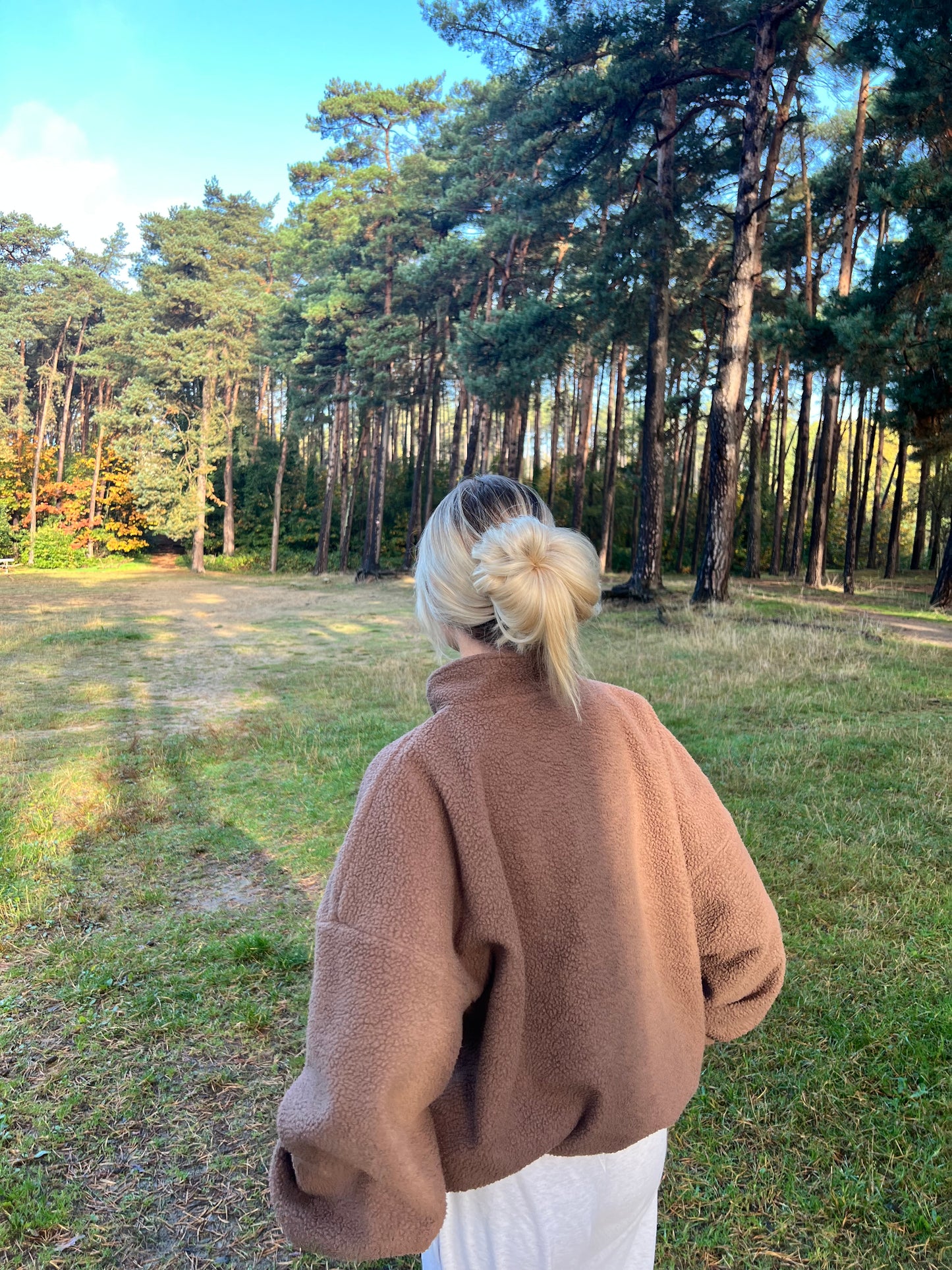 Teddy Fleece Jacket in Cottage Brown