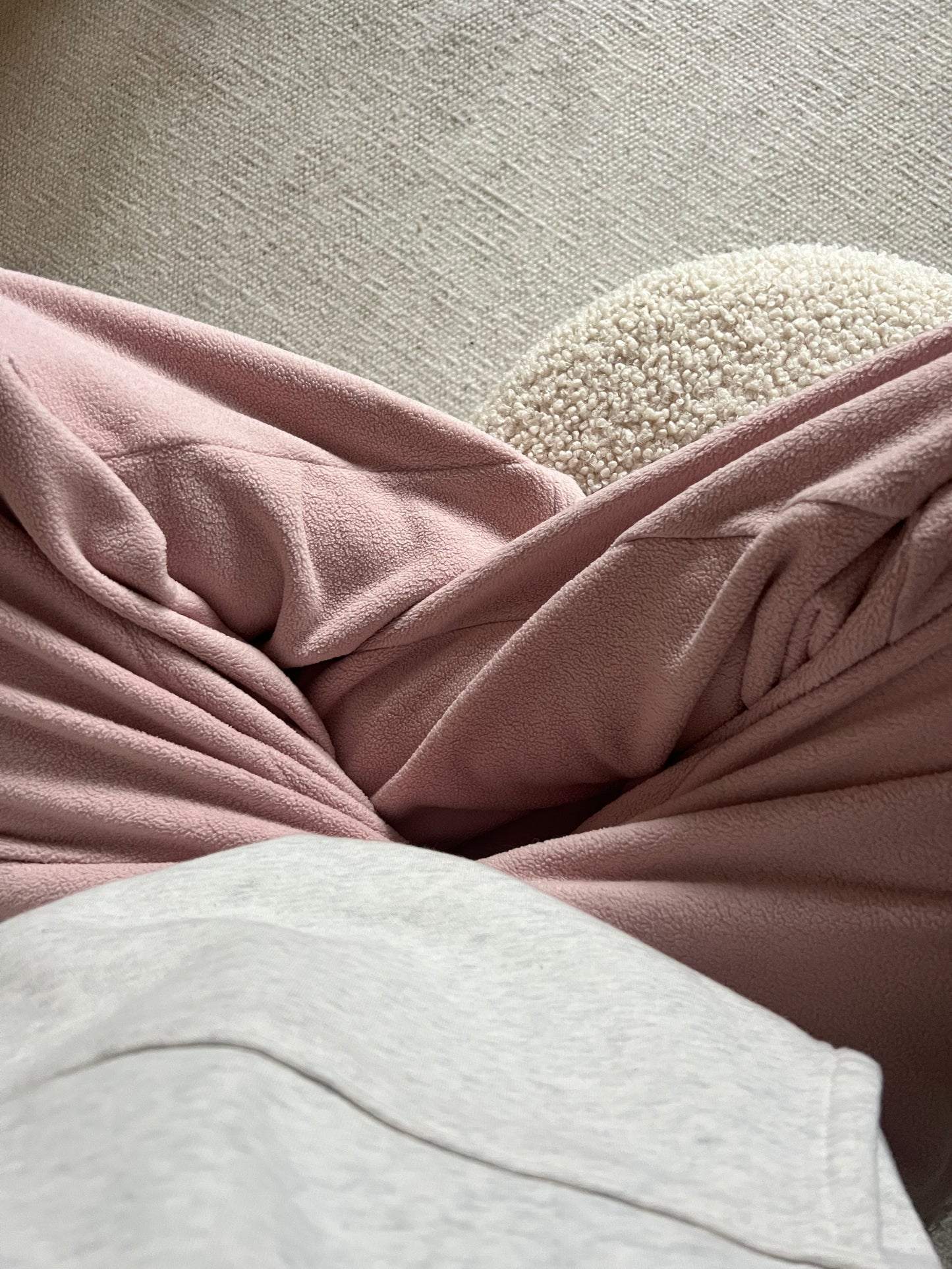 Fleece Pyjama Pants in Winter Blush