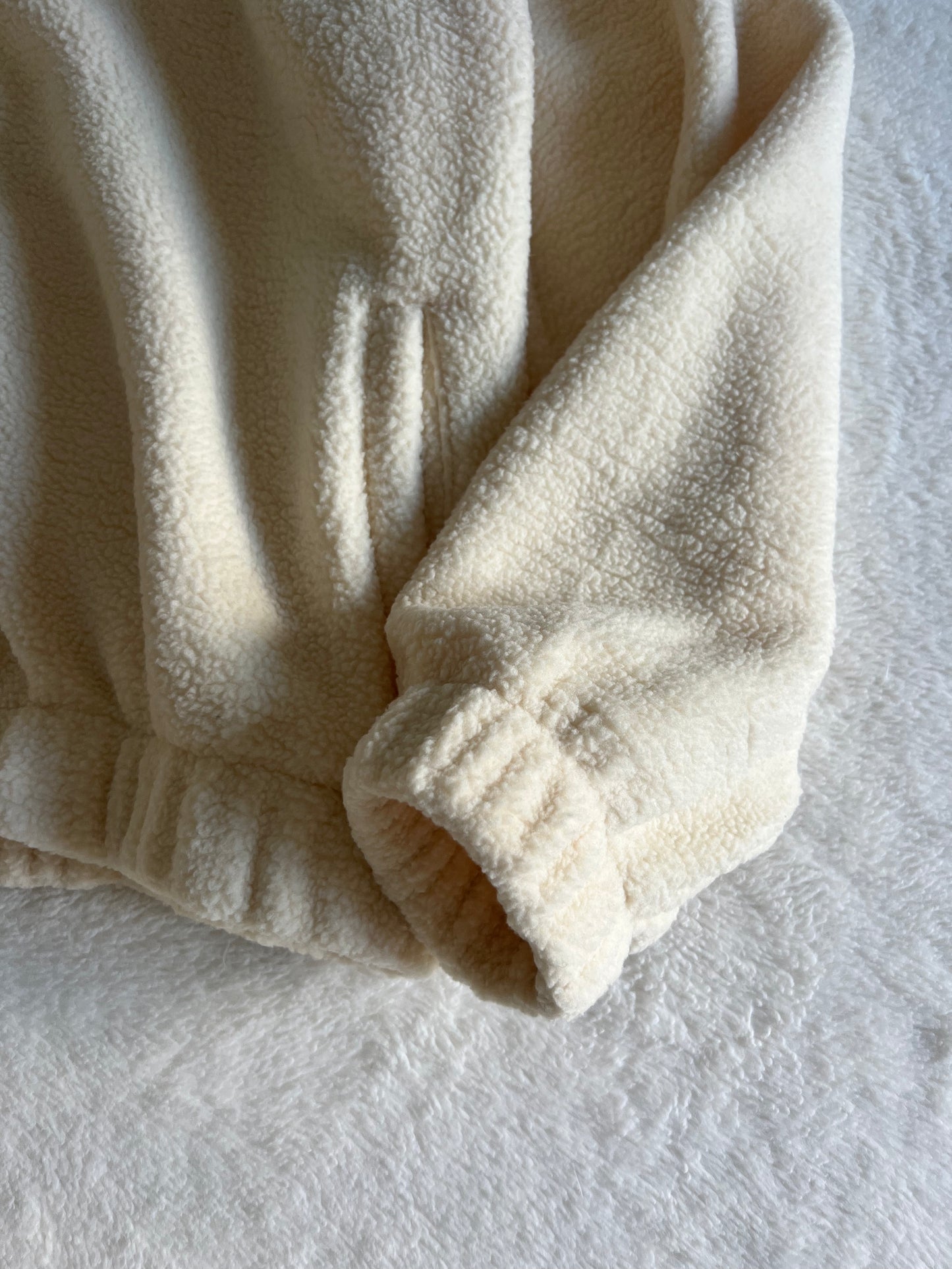 Teddy Fleece Jacket in Butter Milk